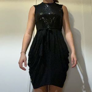 Black dress with sequins